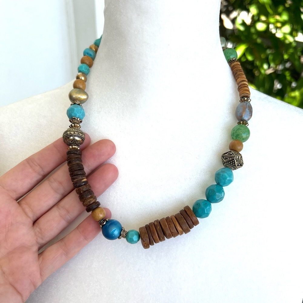 Vintage Boho Beaded Necklace